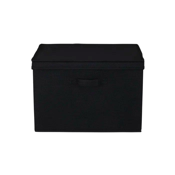 Household Essentials Household Essentials Wide Storage Box Fabric Bin (Set of 2)