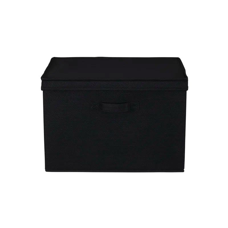 Household Essentials Household Essentials Wide Storage Box Fabric Bin (Set of 2)