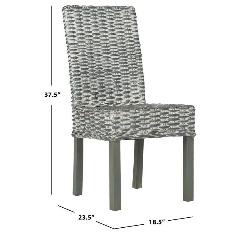 Highland Dunes Willow 18.5'' H Upholstered Parsons Chair (Set of 2)