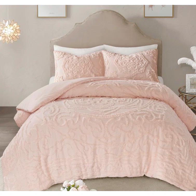 Madison Park Laetitia Tufted Cotton Chenille Medallion Comforter Set