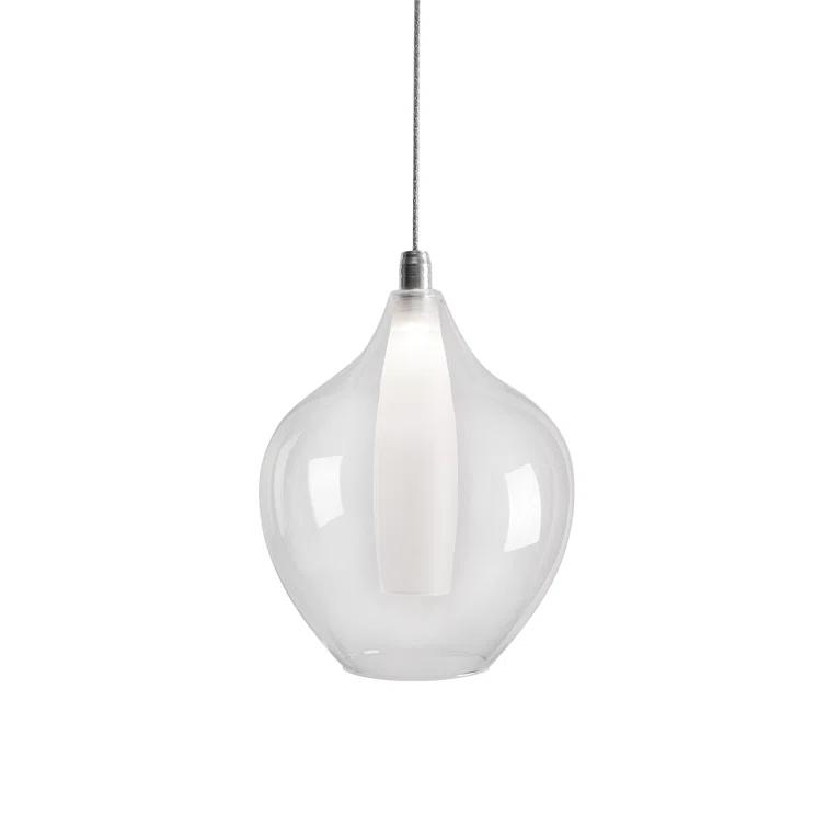 Kuzco Lighting Victoria 1 - Light Chrome LED Single Pendant