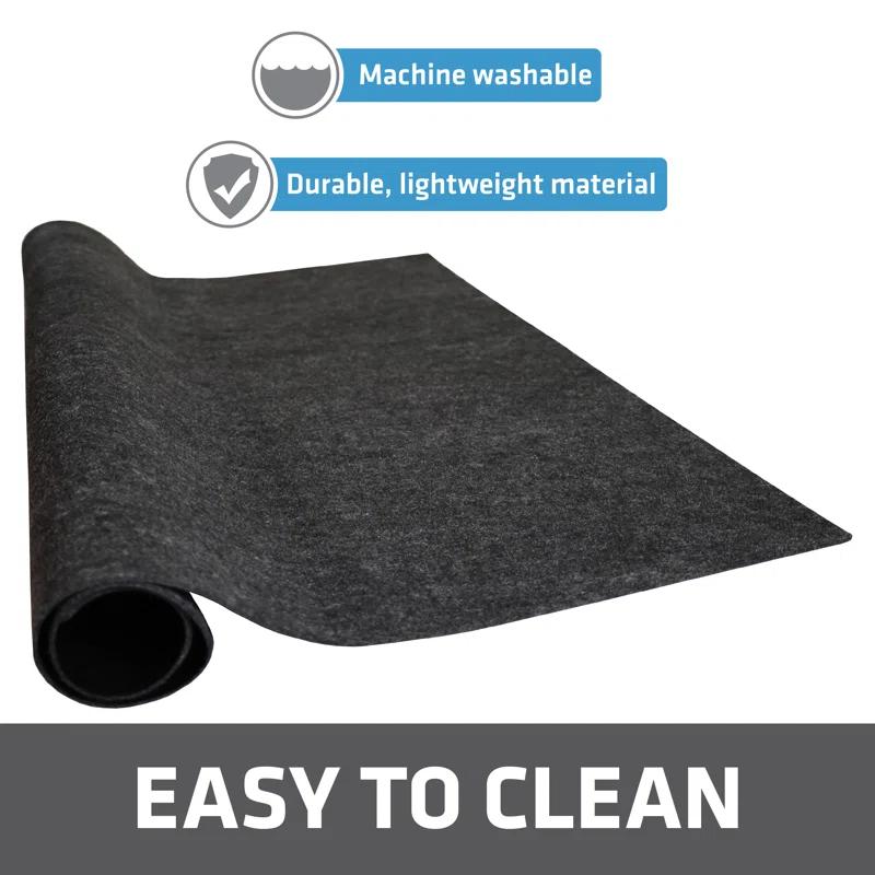 Drymate XL Under Sink Mat, Protective Cabinet Liner For Kitchen & Bathroom - Absorbent, Waterproof, Machine Washable (24”x59”) (Charcoal) (USA Made)