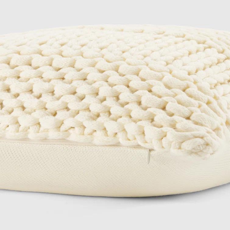 Becky Cameron Cozy Chunky Knit Acrylic Decor Throw Pillow