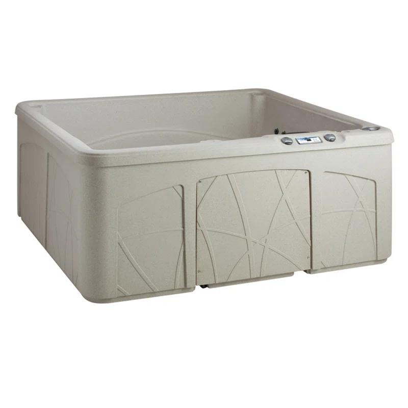 Lifesmart Spas and Saunas Lifesmart Spas LS350DX 110 Volt 5-Person 28-Jet Rectangle Plug and Play Hot Tub with Ozonator