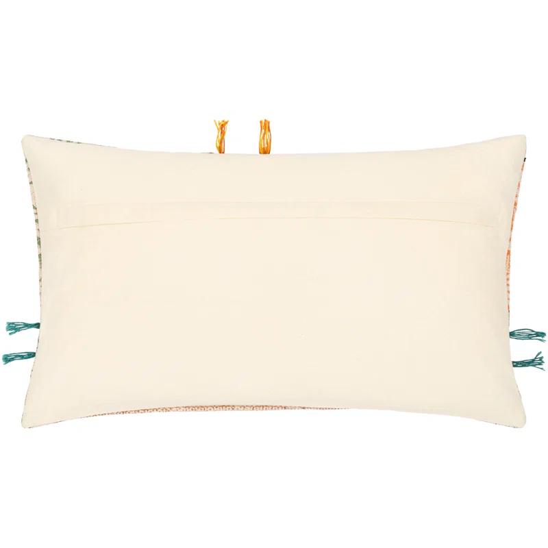 Livabliss Sanga Fringed Throw Pillow