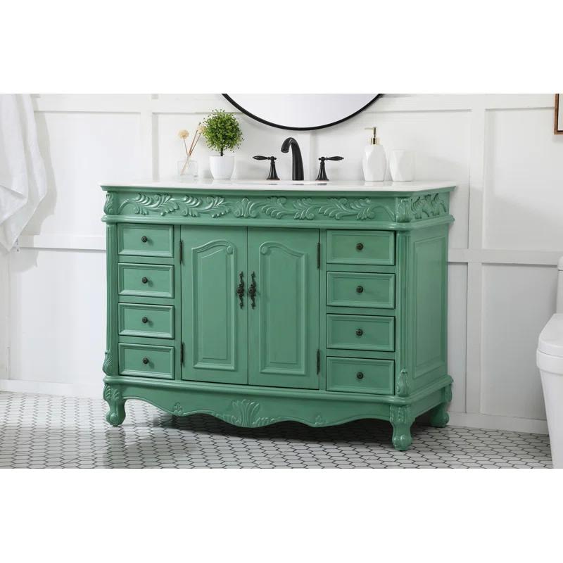 One Allium Way® Angelique 48'' Single Bathroom Vanity with Top