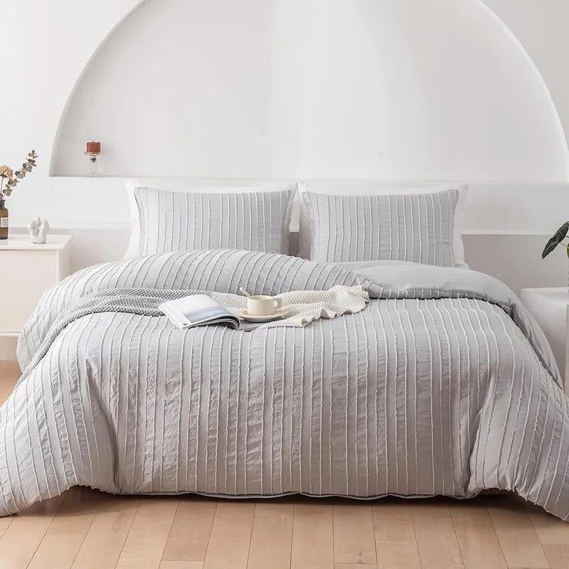 Nayoroom SJT-CRTW Bohemian Twill Striped Duvet Cover Set