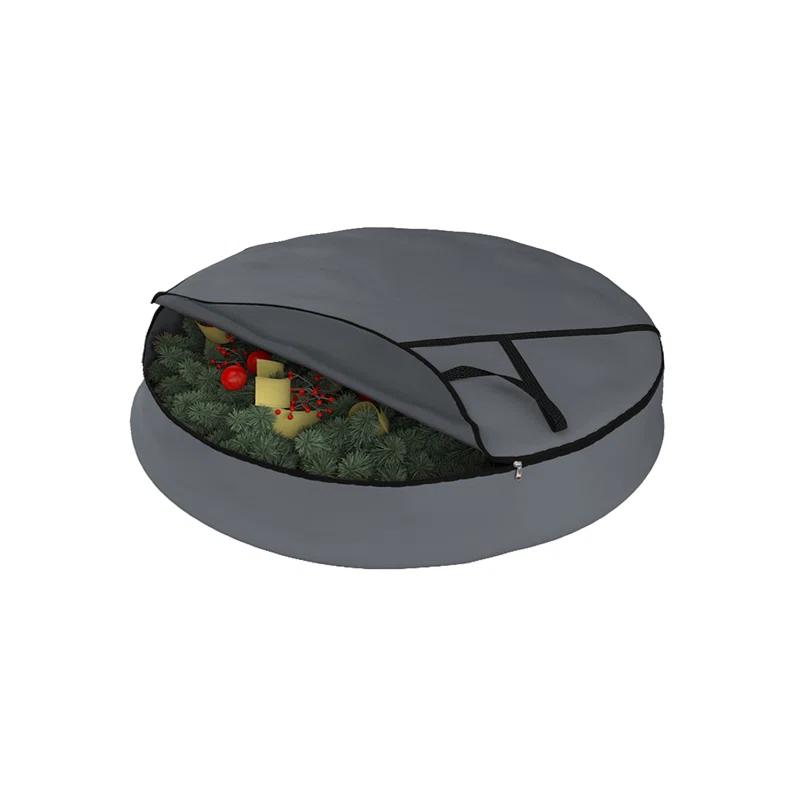 The Holiday Aisle® HeavyDuty Multipurpose Zippered Chritsmas Wreath Storage Bag,Sturdy & Durable Garland Wreaths Holder