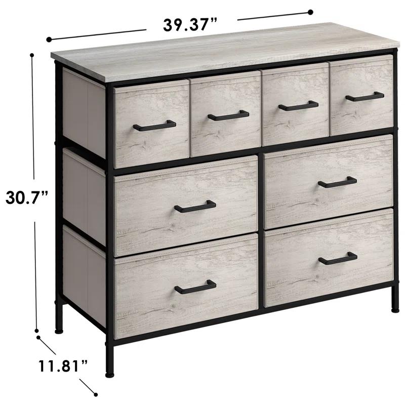 Sorbus Sorbus 8 Drawers Chest Dresser with Knob Handle