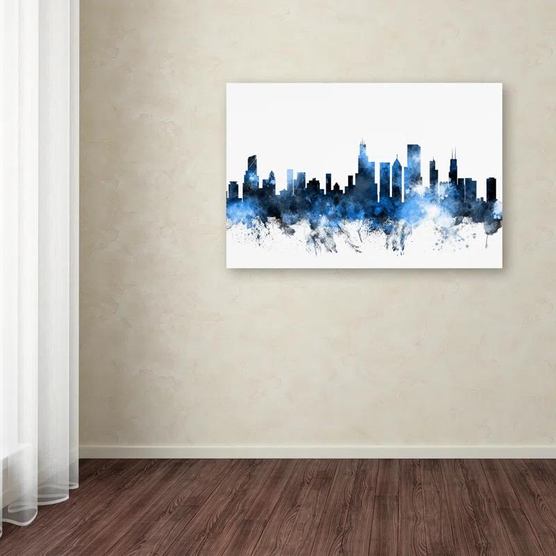 Wrought Studio™ " Chicago Illinois Skyline II " by Michael Tompsett