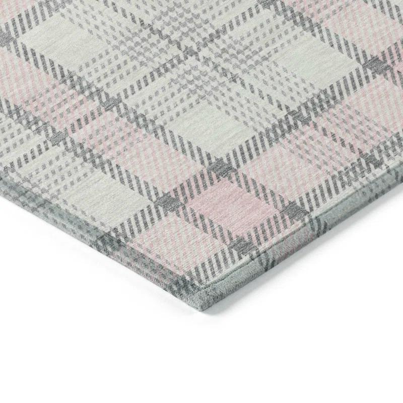 Machine Washable Indoor/Outdoor Chayden ACN1052 Pink Rug