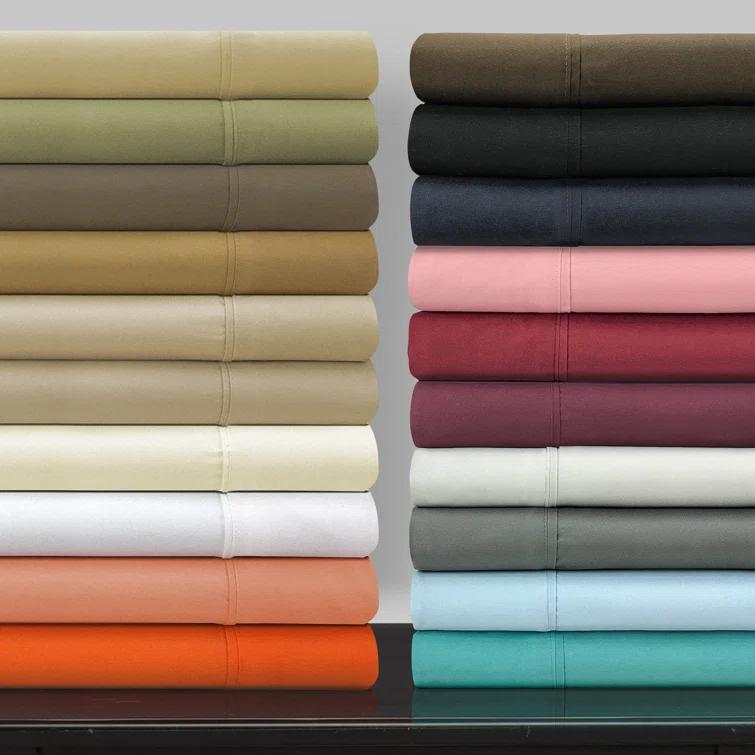 Superior Brushed Microfiber Breathable Wrinkle Resistant Sateen Sheet Set