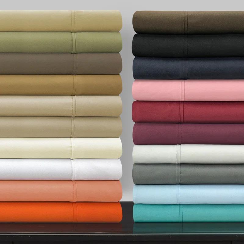Superior Brushed Microfiber Breathable Wrinkle Resistant Sateen Sheet Set
