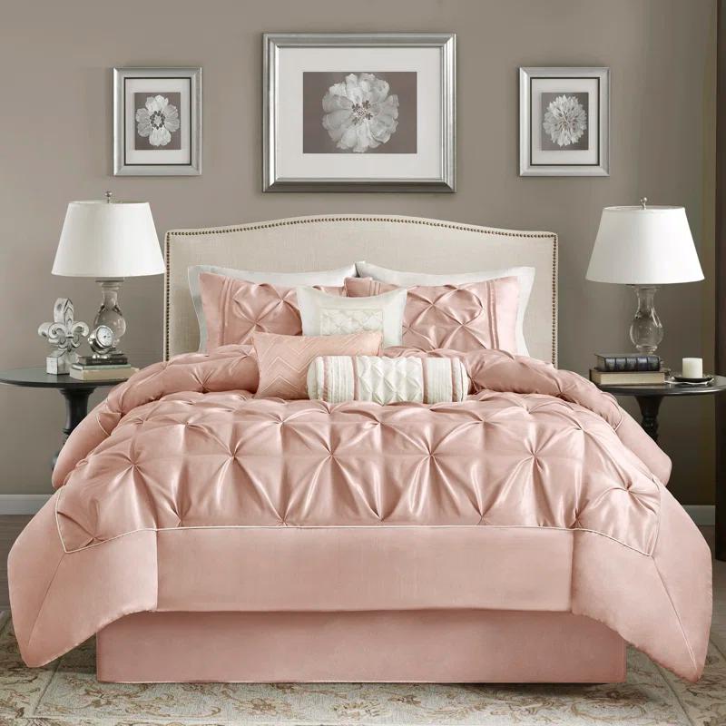 Madison Park Laurel 7 Piece Tufted Comforter Set