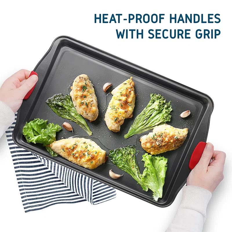 Joytable Non-Stick Carbon Steel 2 Piece Baking Sheet Set