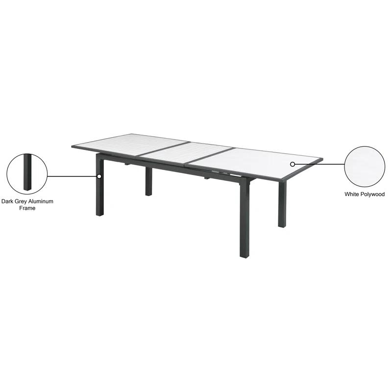 Wade Logan® Noonan Extendable Rectangular Outdoor Dining Table
