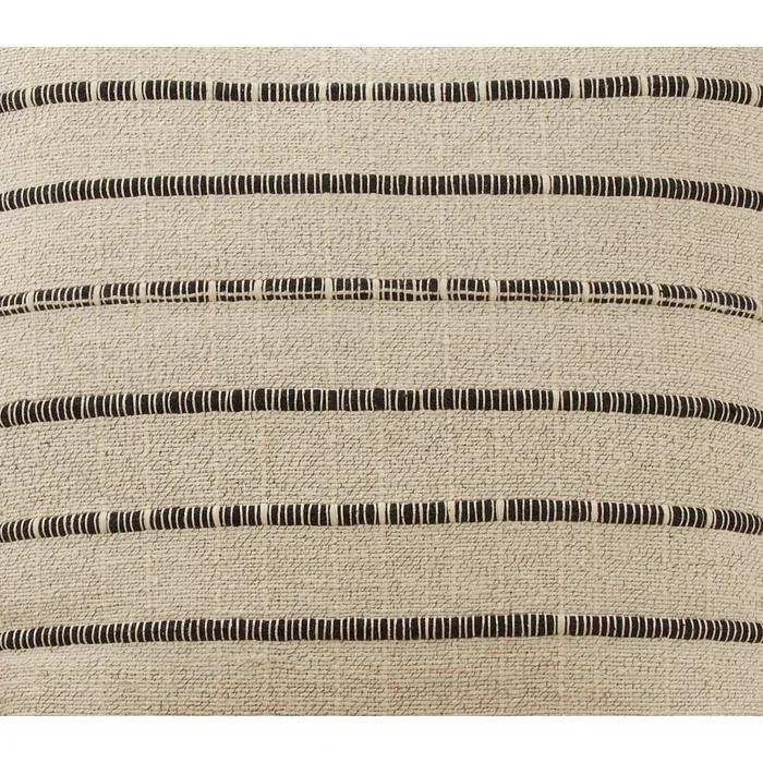 Saro Coralee Collection Striped Cotton Throw Pillow