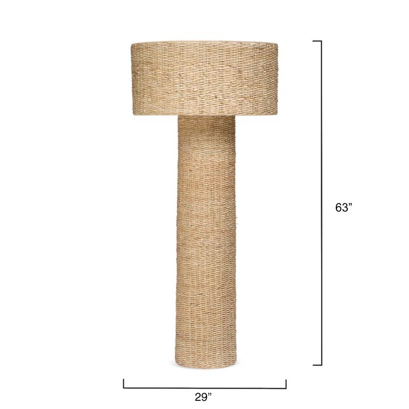 63'' Rattan Floor Lamp