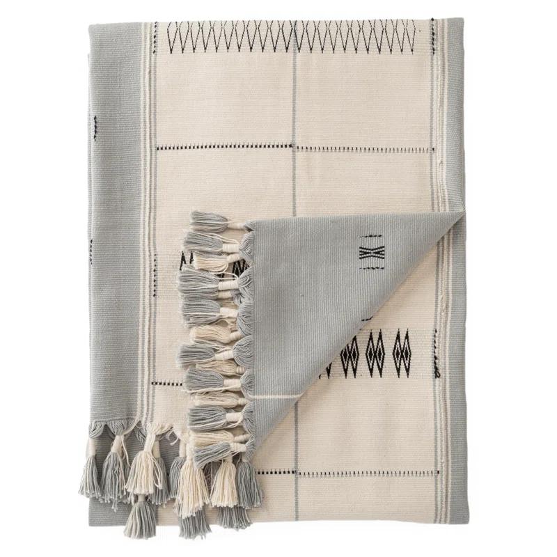 Joss & Main Everley Hand-Loomed Tribal 100% Cotton Throw | Joss & Main