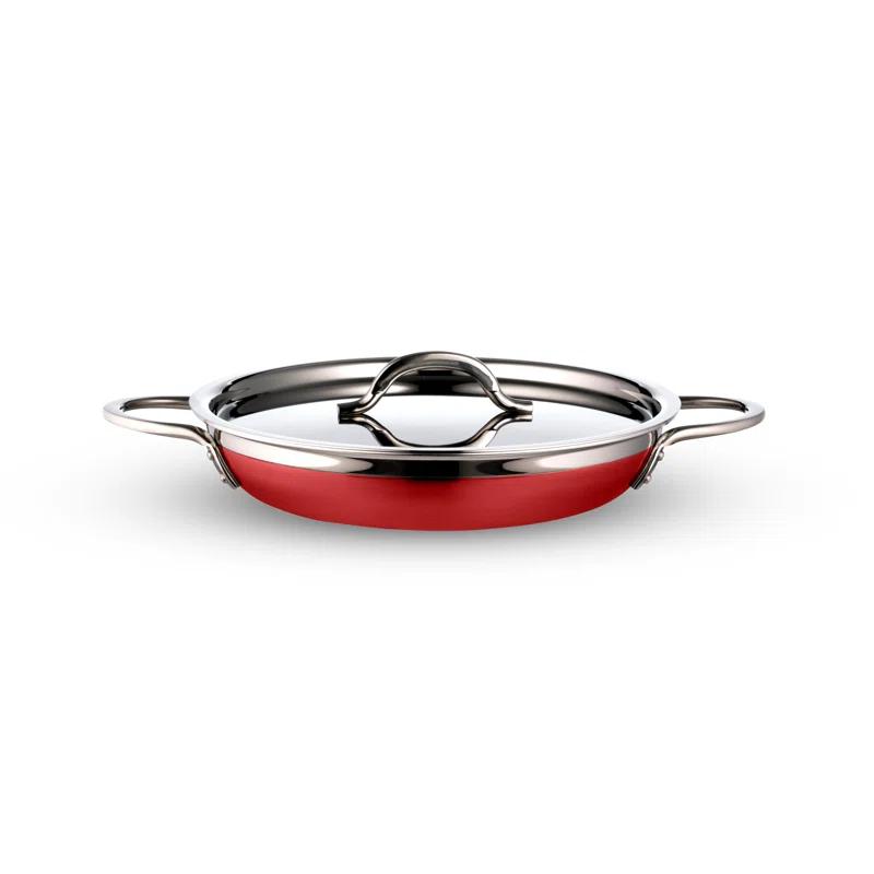 Bon Chef Stainless Steel Saute Pan with Lid