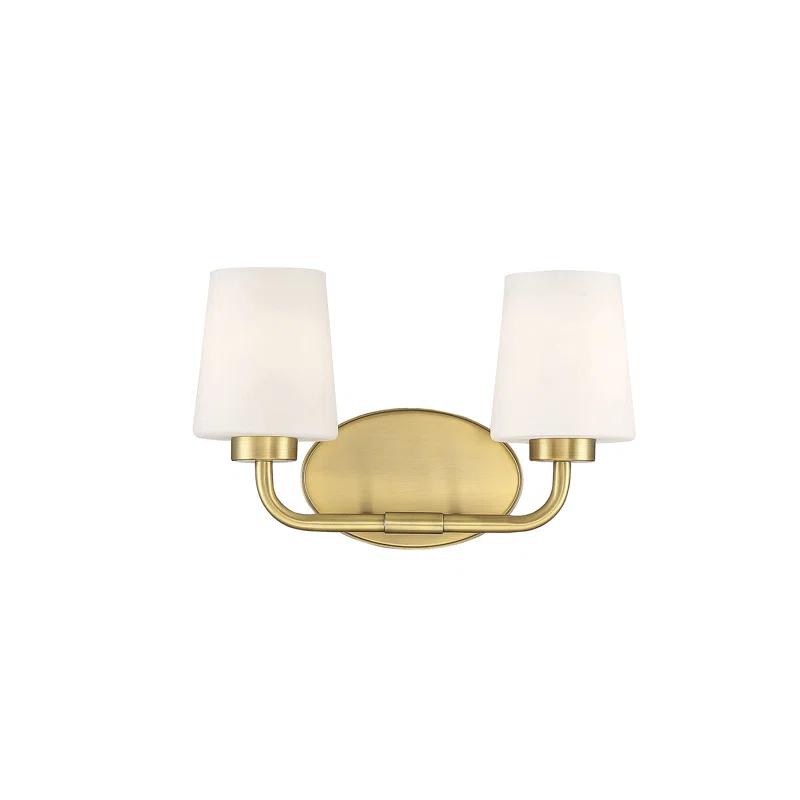 Fitz 2 Light Frosted Dimmable Vanity Light