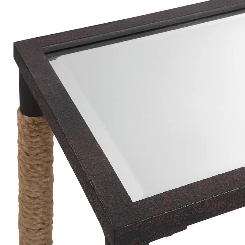 52'' Glass Top Console Table