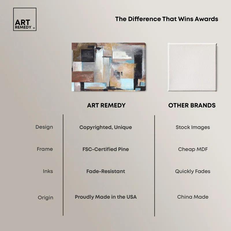 Art Remedy Overlay Canvas Modern Geometric Art by Art Remedy