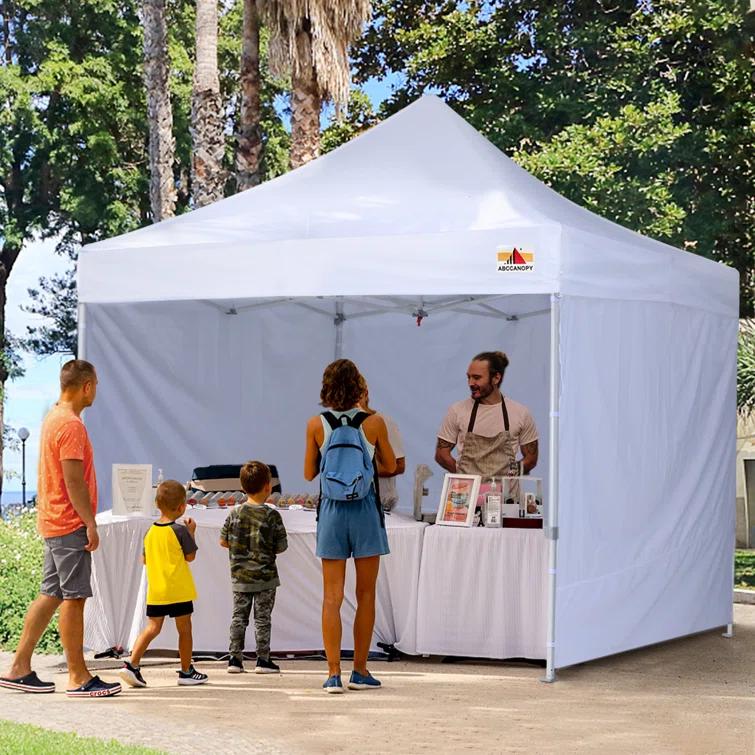 ABCCANOPY Commercial 10 ft. W x 10 ft. D Instant Shade Pop-Up Canopy The Pop Up Canopies
