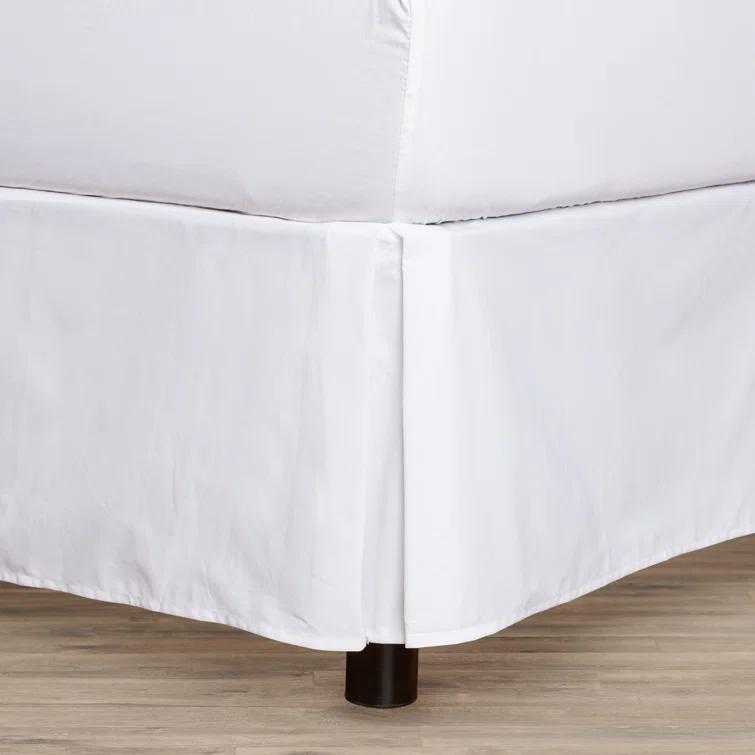 Fresh Ideas Fresh Ideas Tailored Poplin Bed Skirt, 14" Drop Length