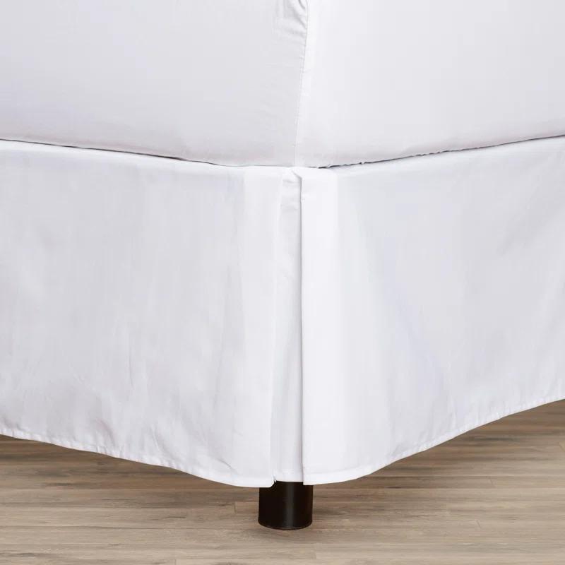 Fresh Ideas Fresh Ideas Tailored Poplin Bed Skirt, 14" Drop Length