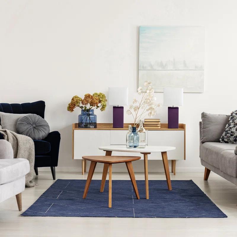 All the Rages 21" Base Table Lamp with White Rectangular Linen Shade