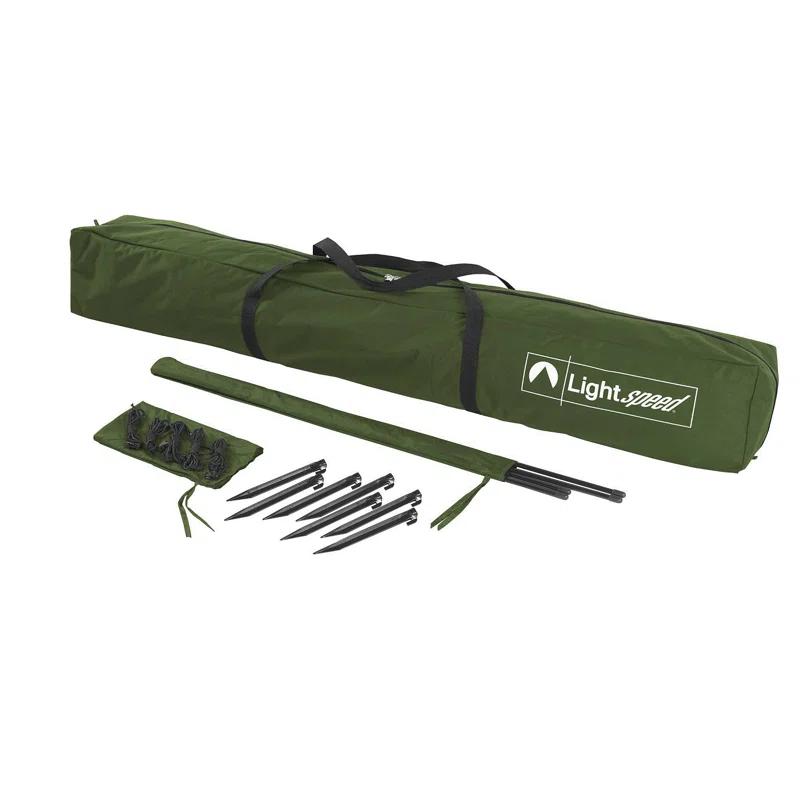 ECR4Kids ECR4Kids Lightspeed Outdoors Pop-Up 6-Sided Screen Shelter, Camping Gazebo, Green