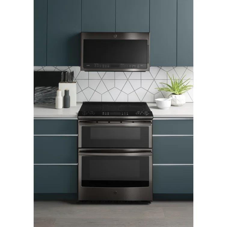 GE Profile™ 30" 2.1 Cu. Ft. Over-the-Range Convertible Microwave with Sensor Cooking PVM9005BLTS