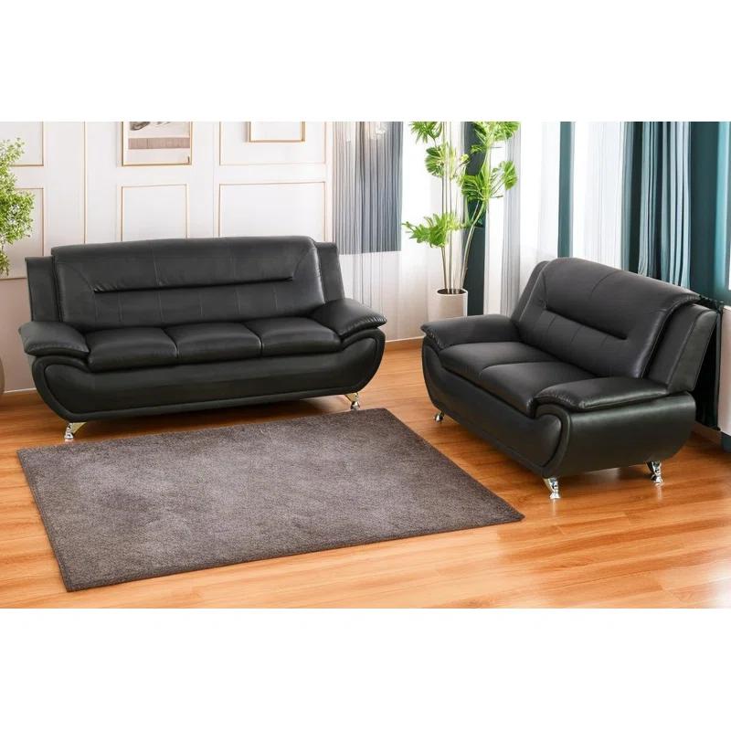 Ceitidh 3 - Piece Faux Leather Living Room Set