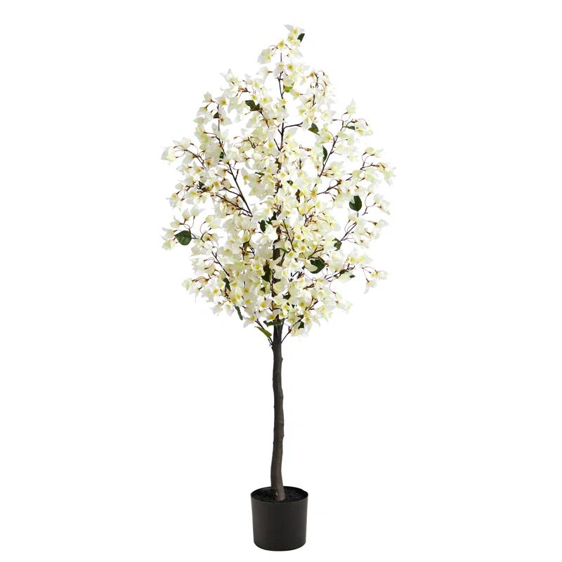 Primrue Faux Flowering Tree in Planter