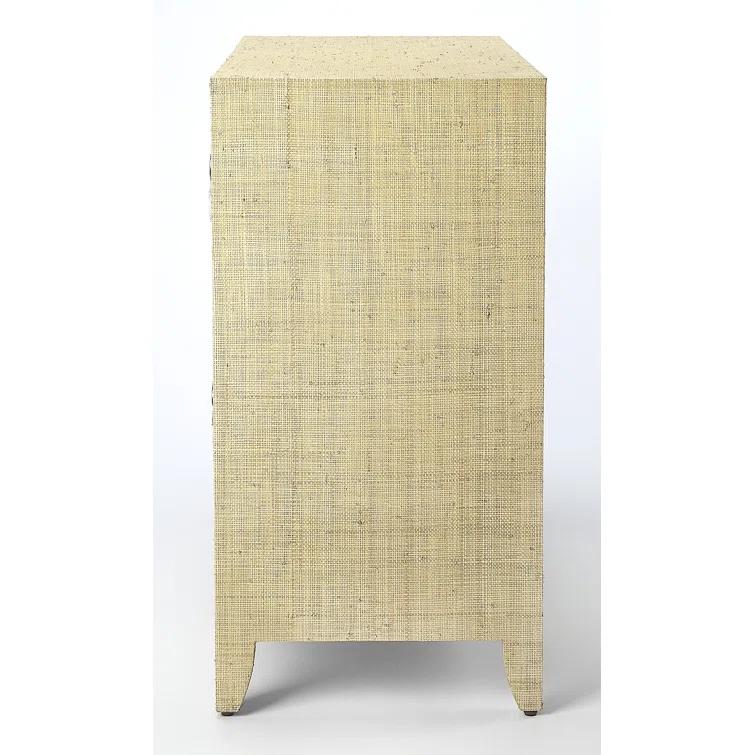 Butler Amelle 4-Drawer Raffia Accent Chest & Reviews | Perigold