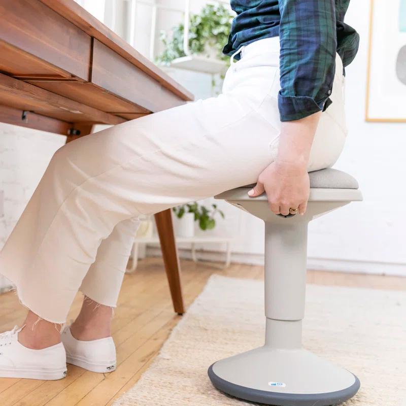 ECR4Kids ECR4Kids Sitwell Wobble Stool with Cushion, Adjustable Height, Active Seating