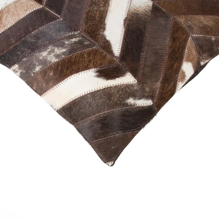 eRug Outlet Torino Leather/Suede Throw Square Pillow Cover & Insert