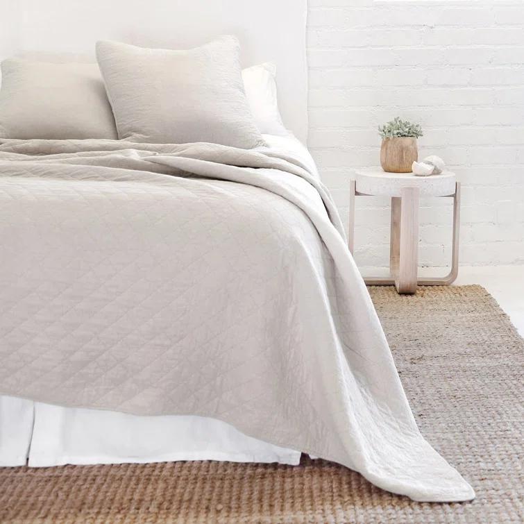 Blair Stonewashed Linen Sham by Pom Pom at Home - Taupe / Standard