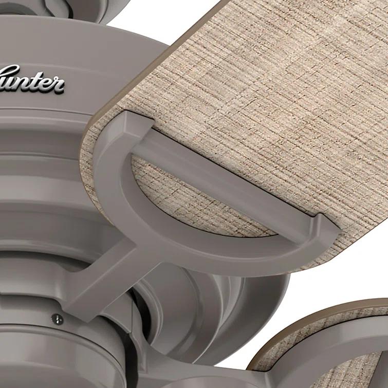 Hunter Fan 52" Starklake 5 - Blade Outdoor Standard Ceiling Fan with Pull Chain and Light Kit Included