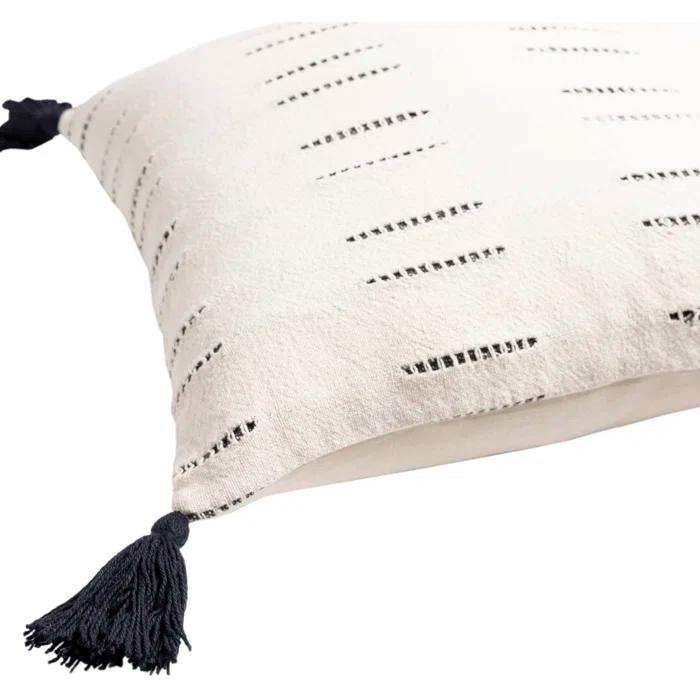 Livabliss Eden Tassels Cotton Throw Pillow (Set of 2)
