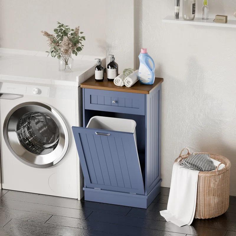 Aeloxis Havant Tilt Out Trash Cabinet 10 Gallon Wooden Free Standing (Not include trash can)
