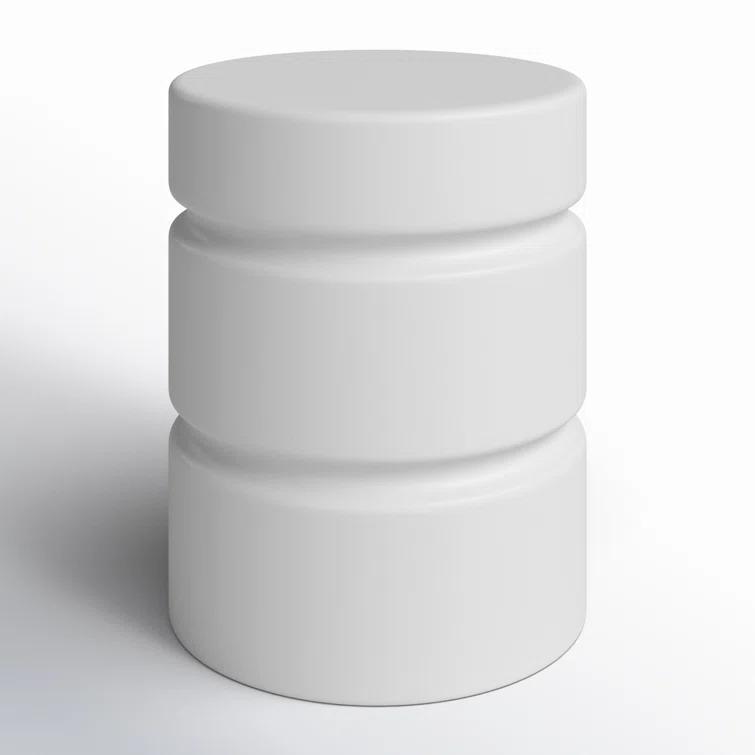 Marke Indoor / Outdoor Round Side Table - White