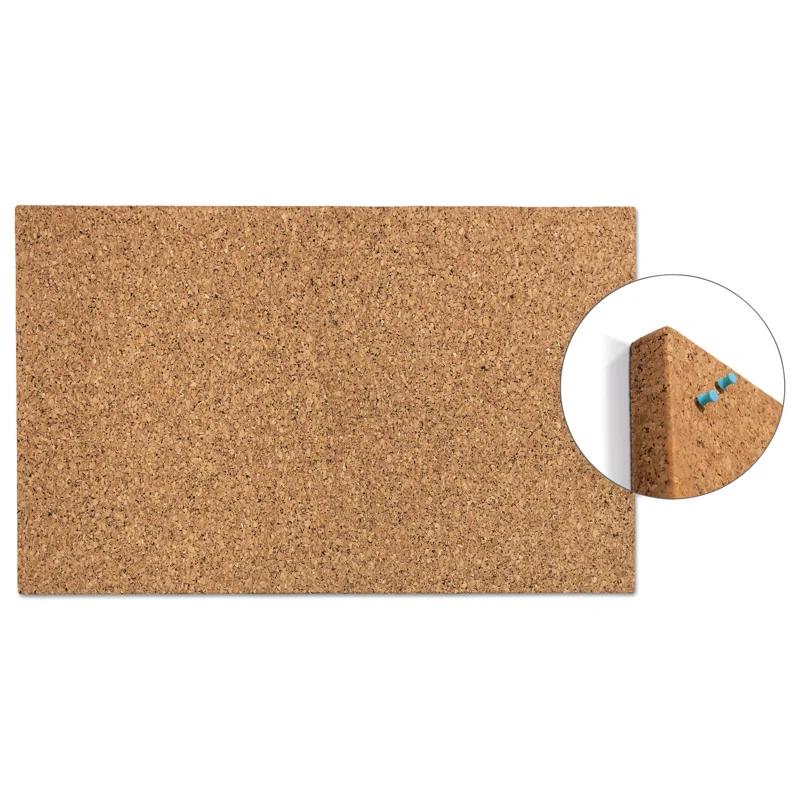 Iceberg iDesign Frameless Cork Bulletin Board with Band, Home or Work Office Accessories, 24” W x 38” L x 1.56” H