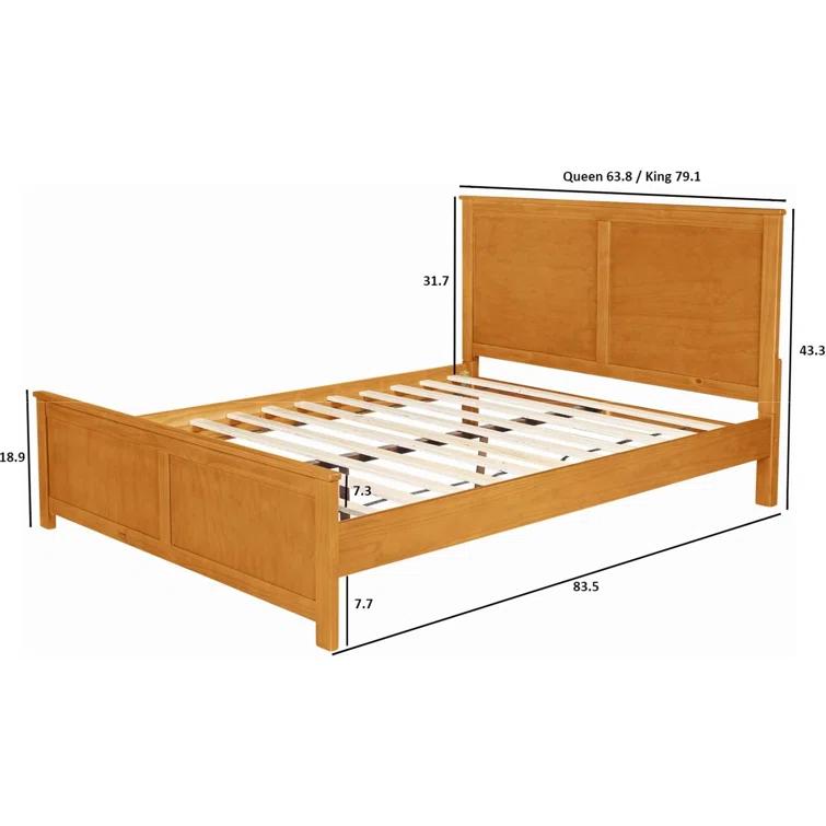 Camden Isle Furniture Winston Platform Bed with Paneled Headboard and Footboard & Reviews | Wayfair