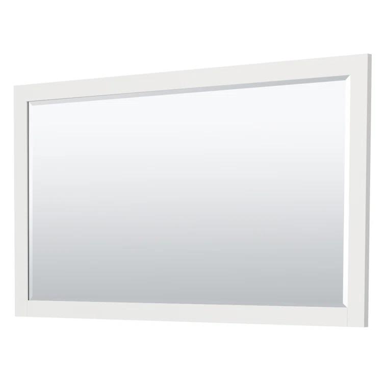 Wyndham Collection Miranda 60" Freestanding Single Bathroom Vanity with Cultured Marble Top with 58" Mirror