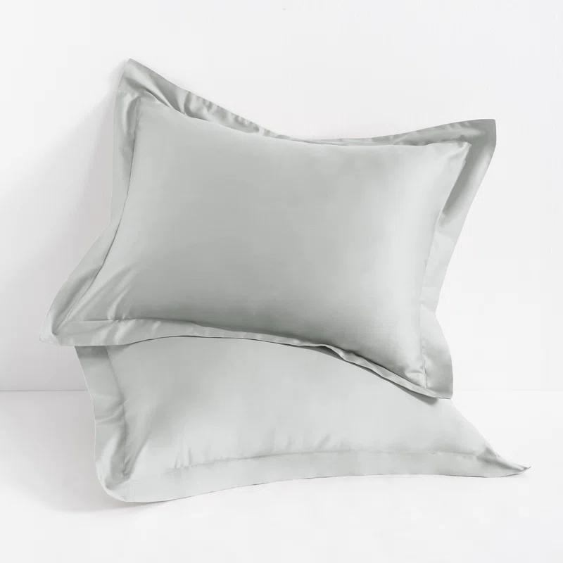 NTBAY Egyptian-Quality Cotton Sham Covers, 500 Thread Count Cotton Sateen Square Pillow Covers - NTBAY (Set of 2)