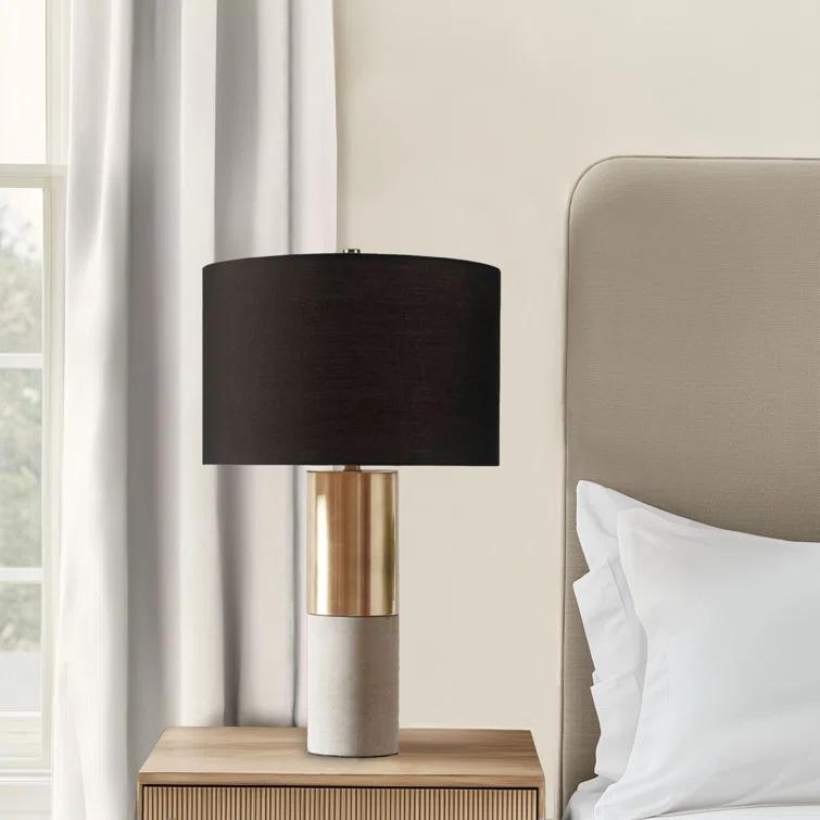 Hampton Hill Fulton Metal and Concrete Table Lamp
