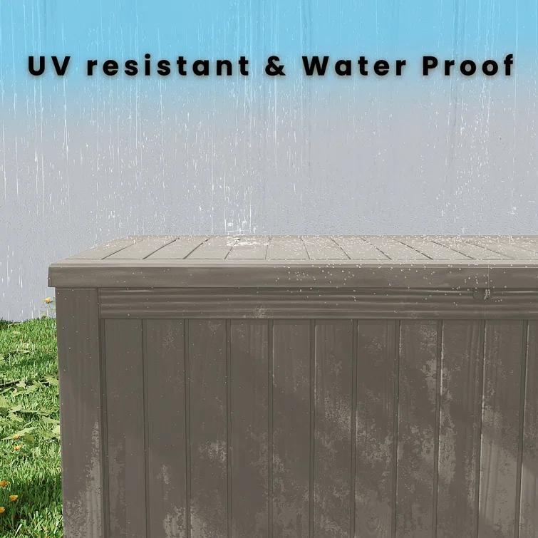 Emperic Design Emperic Design 61'' W 180 Gallons Water Resistant Resin Lockable Deck Box