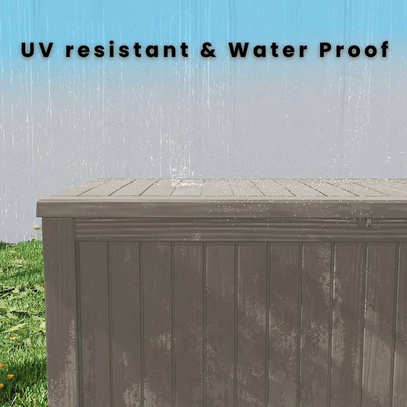 Emperic Design Emperic Design 61'' W 180 Gallons Water Resistant Resin Lockable Deck Box